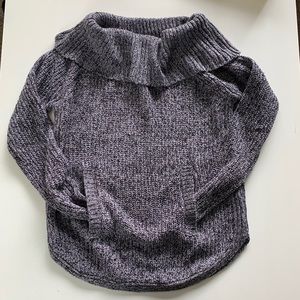 ADORBALE PURPLE + BLACK HEAVY KNIT SWEATER